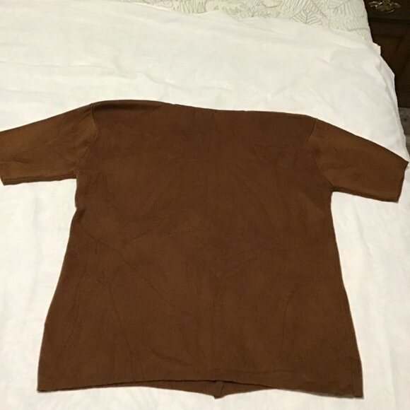 Jean Works & Company Scalloped V-neck Button front Cardigan Size M - Picture 4 of 8